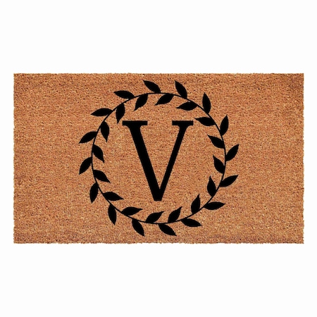 Calloway Mills Monogram Door Mat, Black, Natural, 36 in W x 72 in L 108203672V